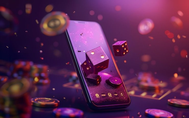 Tampilan layar aplikasi mobile jadi jp menunjukkan menu beranda dengan permainan kasino langsung dan taruhan olahraga